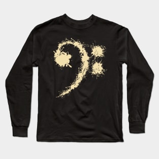 Bass Clef Vintage - Cool Funny Music Lovers Gift Long Sleeve T-Shirt